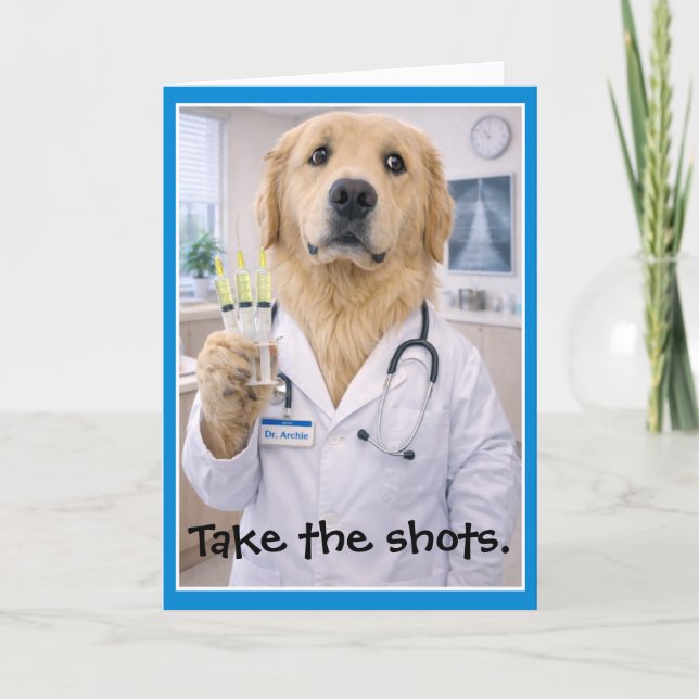 Carte Take the Shots Get Well Card T-2 (Devant)