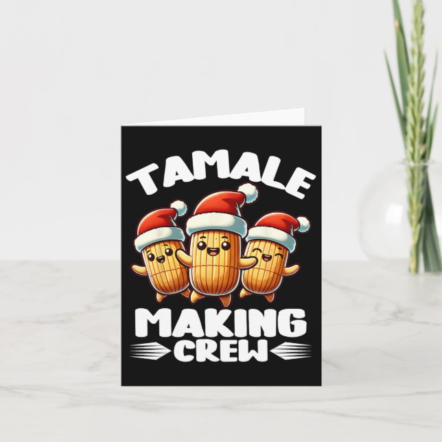 Carte Tamale Making Crew Mexican Food Family Corresponda (Devant)