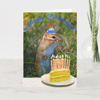 Carte Tamia mignonne dans l'anniversaire de casquette de