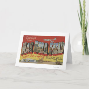 Carte Tampa, Floride - Salutations De Mac Dill Field