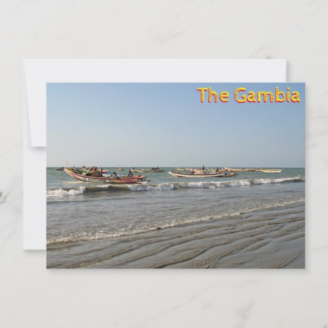 Carte Tanji, Gambie (Devant)