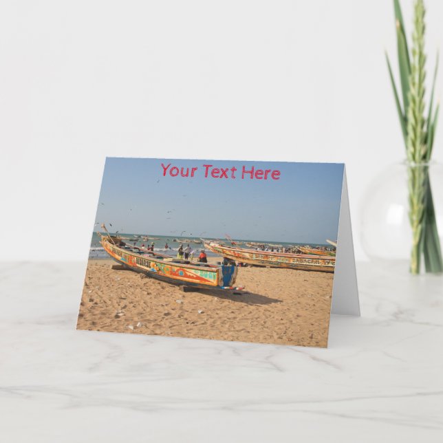 Carte Tanji sur mesure, Gambie (Devant)