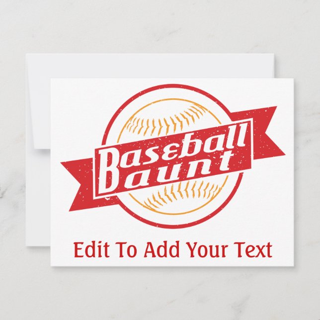 Carte Tante de baseball (Devant)