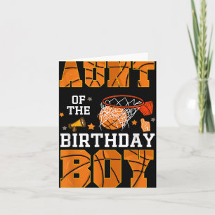 Carte Tante De L'Anniversaire Boy Basketball B jour Déco