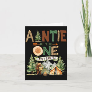 Carte Tante de l'unique campeur heureux pour son 1er ann