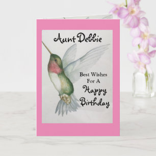 Carte Tante Joyeux Anniversaire Joli Joyful Bird