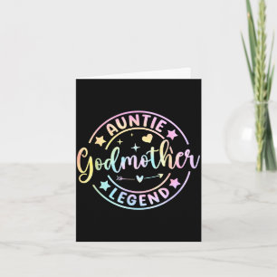 Carte Tante marraine légende rétro godmama fête des mère