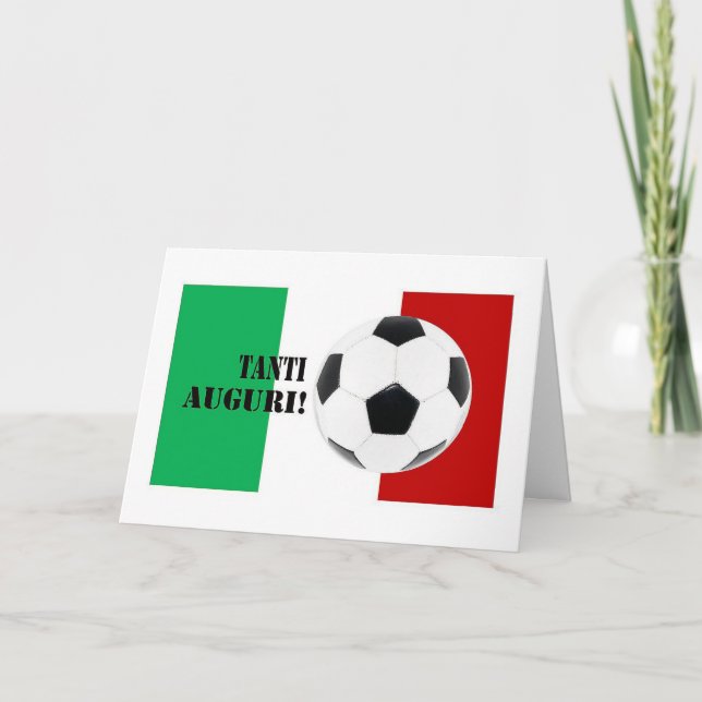 Carte Tanti Auguri - Joyeux anniversaire en italien (Devant)