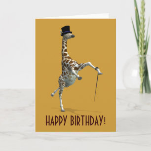 Carte Tap Dancing Giraffe