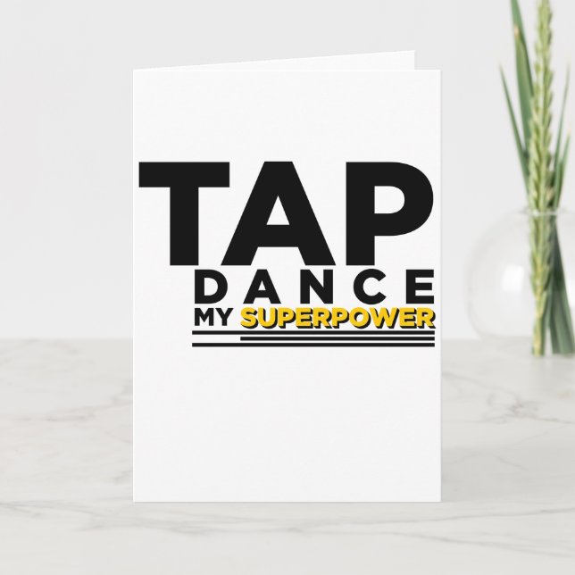CARTE TAP DANSE MA SUPERPUISSANCE (Devant)