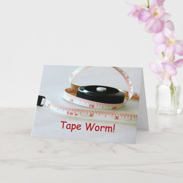 Carte Tape ver sur manger pendant le séjour à la maison  (Orchidée)