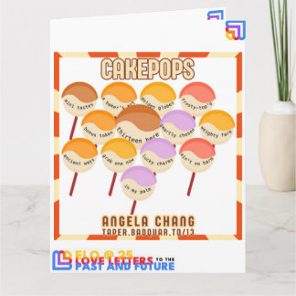 Carte Taper : CakePops Bonjour De ELO2025