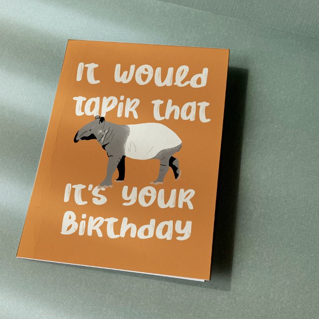 Carte Tapir, c'est ton anniversaire (Créateur téléchargé)
