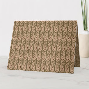 Carte Tapis Brown avec motif à motif détaillé avec