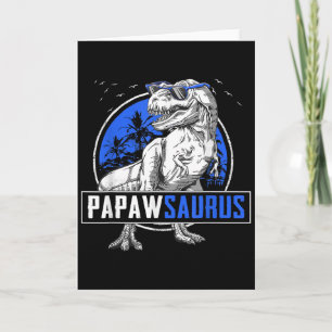 Carte Tapis de famille de dinosaures Papawsaurus T-rex P