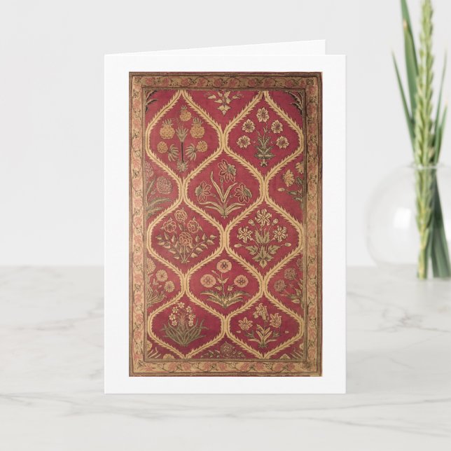 Carte Tapis persan ou turc, XVI/XVIIe siècle (laine (Devant)