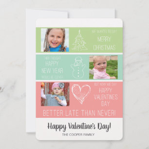 Carte tardive de Valentine de Noël/photo drôle