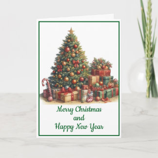 Carte Tarjeta de Navidad con imagen de árbol de Navidad
