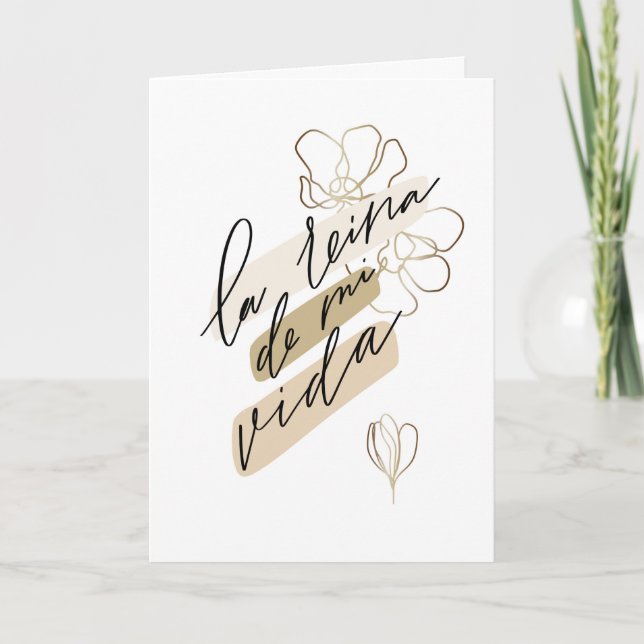 Carte Tarjeta para Madre o para Abuela Español (Devant)