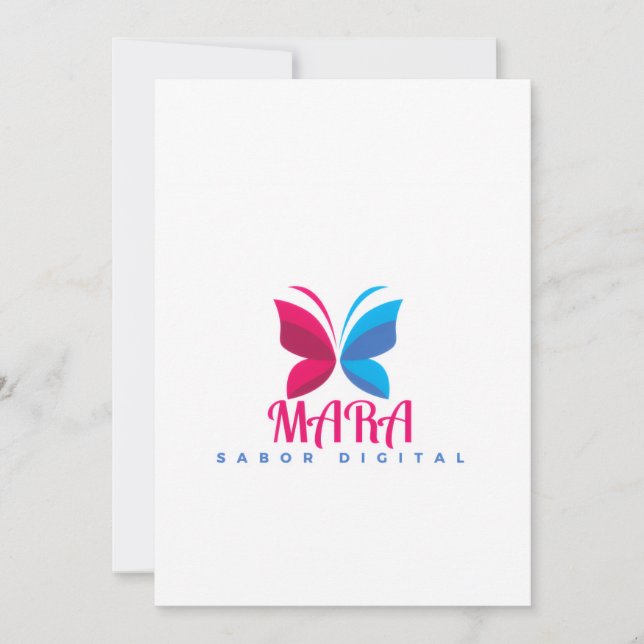 Carte Tarjetas de Felicitación MARA – Sabor Digital (Devant)