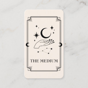 Carte Tarot Carte de visite psychique moyen célest