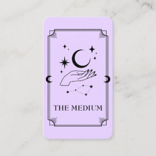 Carte Tarot Carte de visite psychique moyen célest