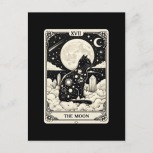 Carte Tarot Cat La Lune Graphique