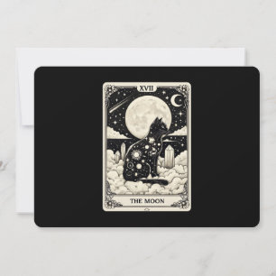 Carte Tarot Cat La Lune Graphique