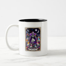 Carte Tarot de la maman du chien Café Mug