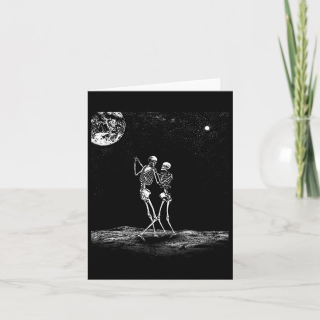 Carte Tarot Embrasser Skeleton Love Bones Horreur  (Devant)