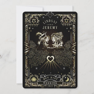 Carte Tarot Halloween Faire-part de mariage