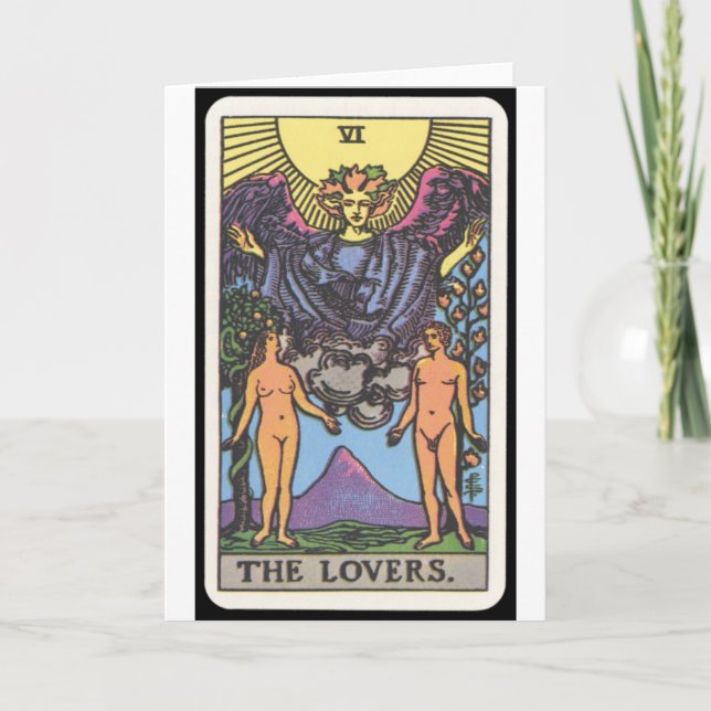 Carte Tarot : Les amoureux (Devant)