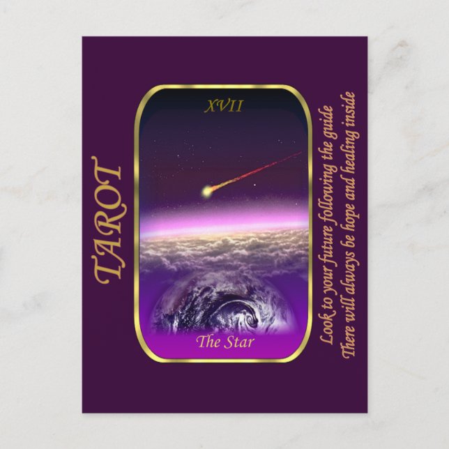 Carte Tarot - L'étoile (Devant)