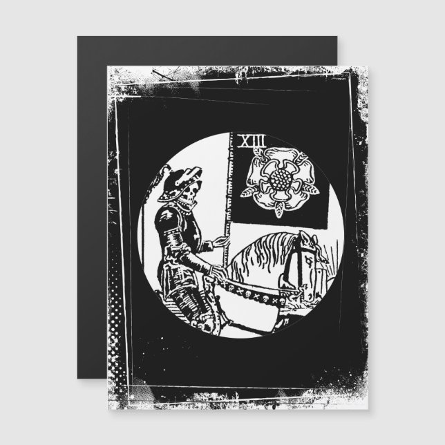 Carte Tarot Symbole du pont blanc de l'cavalier mo (Devant / Derrière)