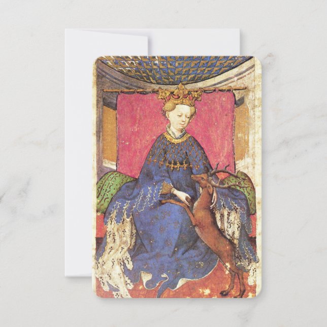 Carte Tarots antiques /Cartes de cour allemandes/Reine d (Devant)