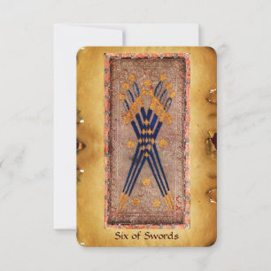 CARTE TAROTS DE RENAISSANCE ANTIQUE / SIX ÉPÈRES