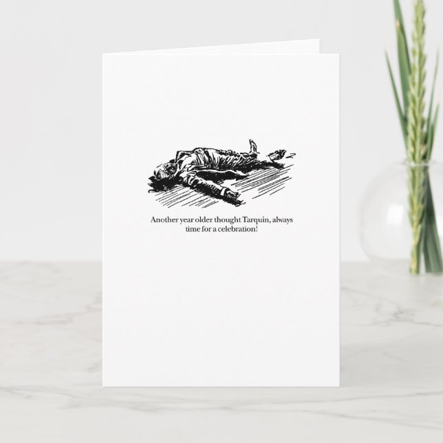 Carte Tarquin et la célébration d'anniversaire (Devant)
