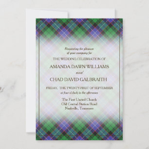 Carte Tartan Beauty Clan Galbraith Scottish Plaid