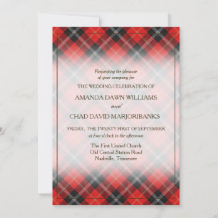 Carte Tartan Beauty Clan Marjoribanks Scottish Plaid