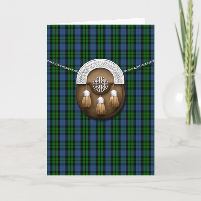 Carte Tartan et escarcelle de MacKay de clan (Devant)