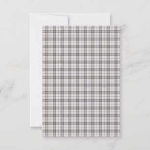 Carte Tartan gris mode