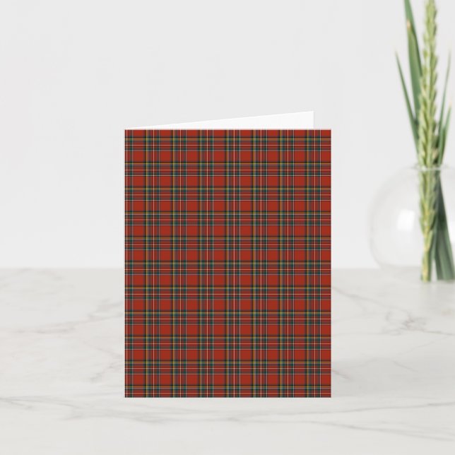 Carte Tartan royal de Stewart (Devant)