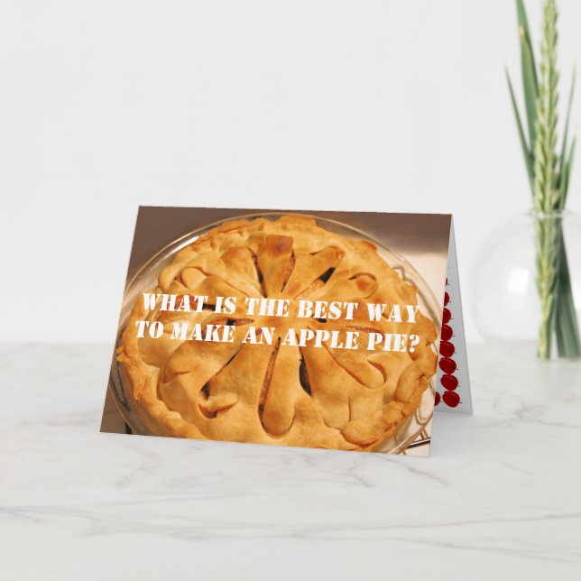 Carte Tarte à la pomme (Devant)
