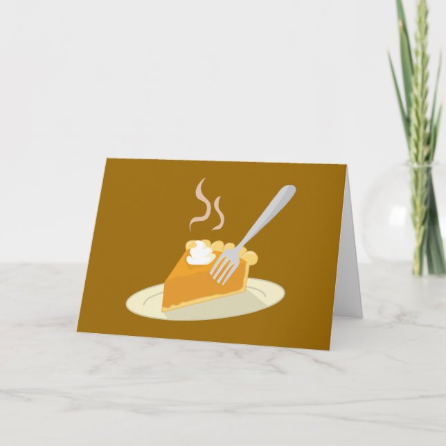 Carte Tarte au potiron chaude (Devant)