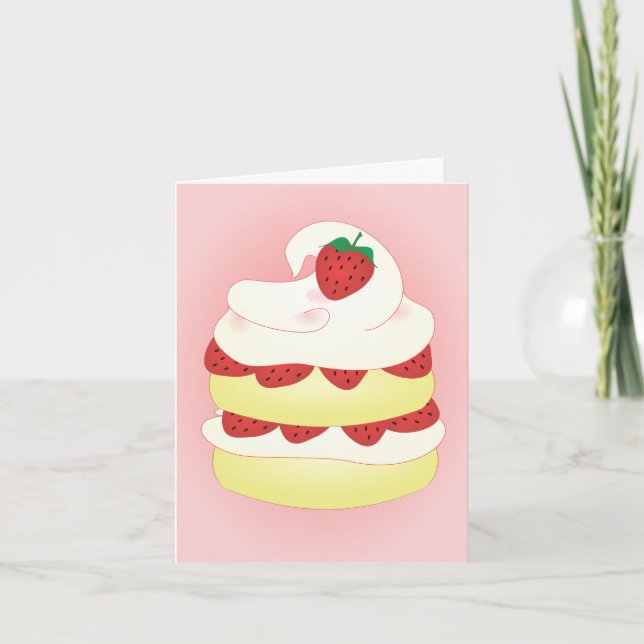 Carte Tarte aux fraises (Devant)