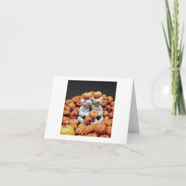 Carte Tas de citrouilles - Souris (Devant)