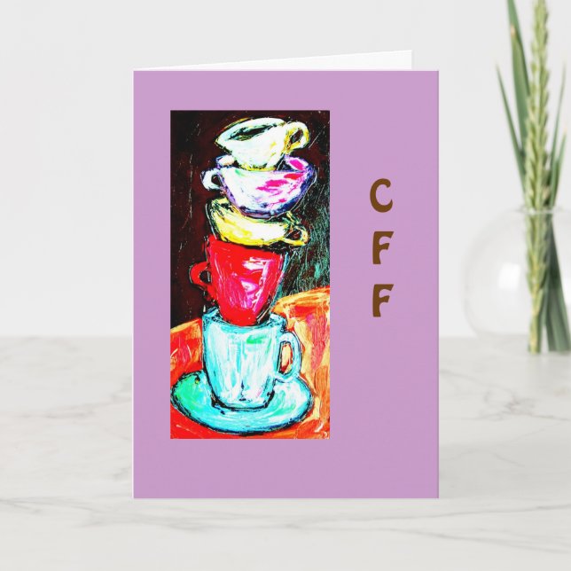 Carte tasses et tasses (Devant)