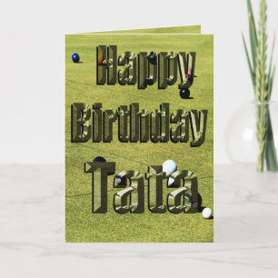 Carte Tata Bonne Anniversaire Pelouse Bowls Anniversaire