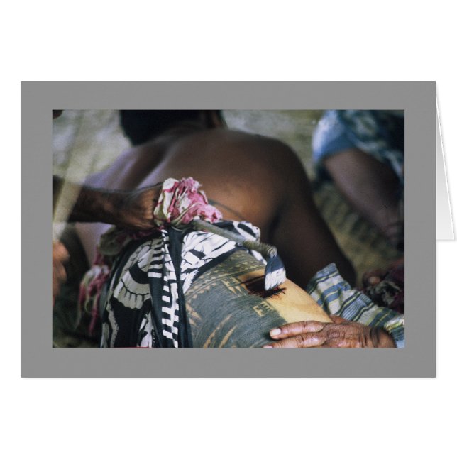 Carte, tatouage traditionnel samoan (Devant horizontal)