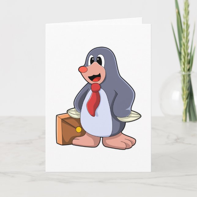 Carte Taupe en Entrepreneur avec Sac (Devant)